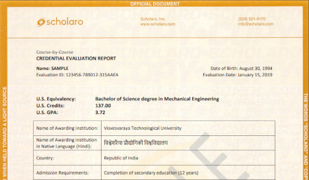 Translation or credential evaluation