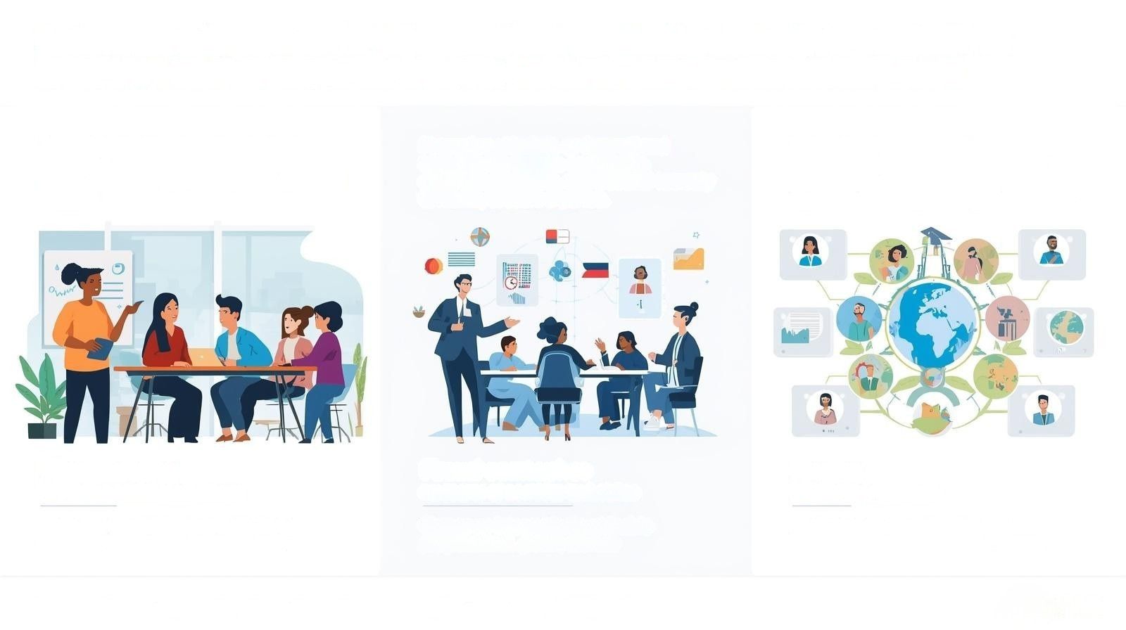 Examples of international students demonstrating a competitive advantage in various settings on the job.