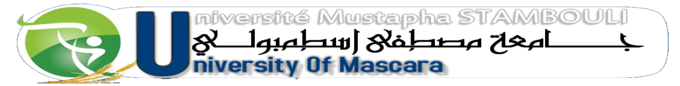 Mustapha Stambouli University of Mascara logo