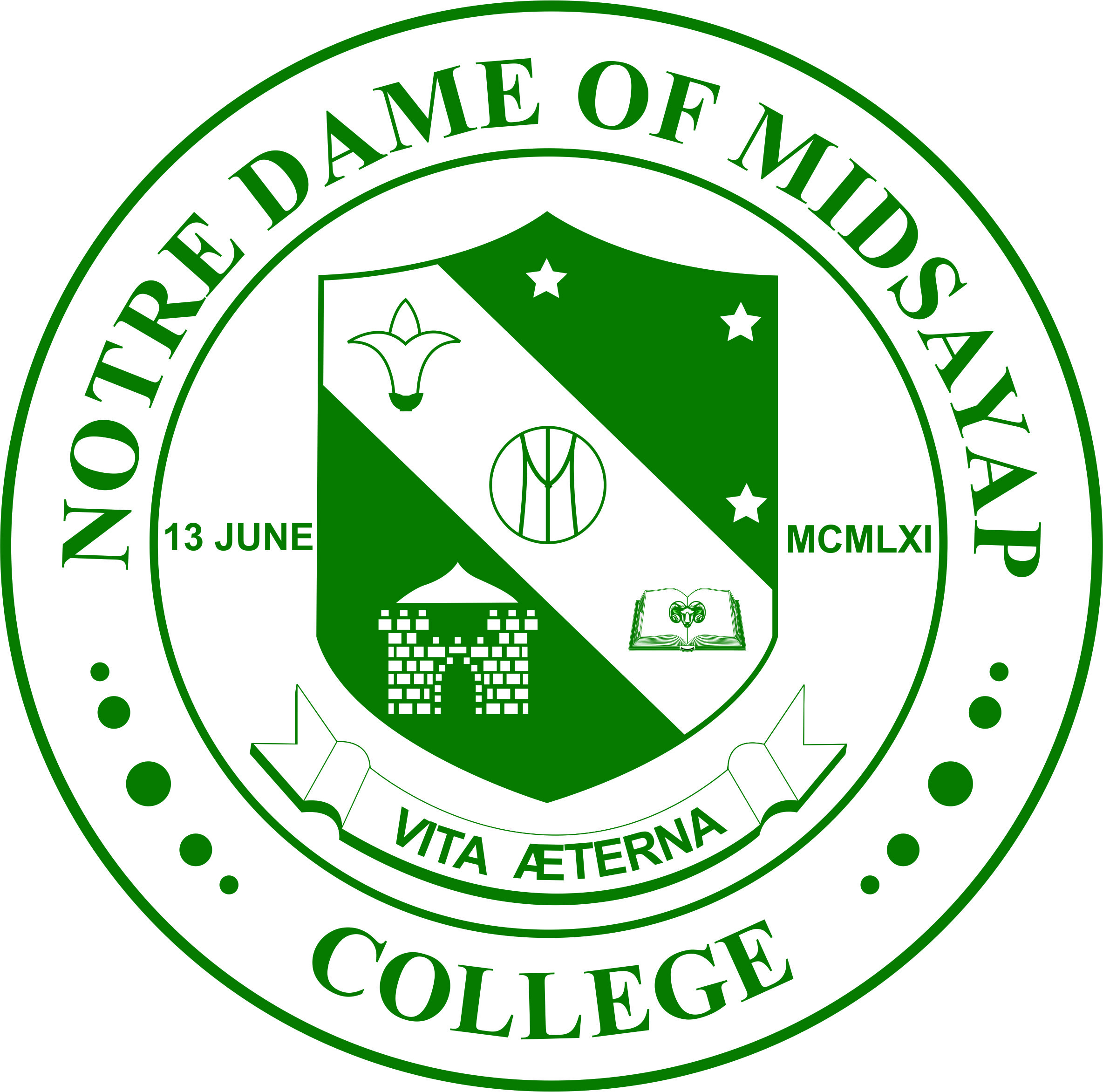 Notre Dame of Midsayap College logo