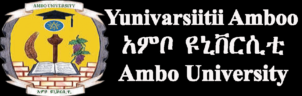 Ambo University logo