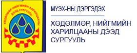 Mongolian Labor Institute under the Mongolian Trade Union Association logo